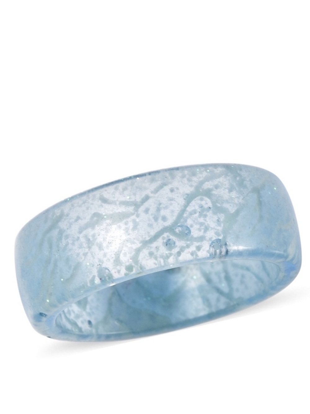 Blue Resin Band Ring